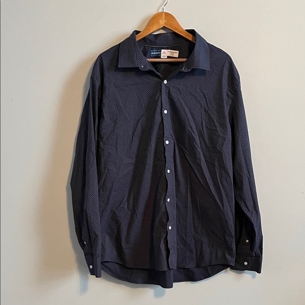 Old Navy Navy Blue Casual Button Down Shirt